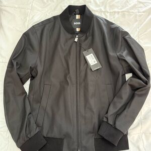 BOSS Men's Black Bomber Jacket